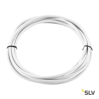 961371 SLV КАБЕЛЬ 3х 0,75 кв.мм, 5 м, H03W-F, в текстильной оплетке, белый