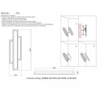 Светильник бра Crystal Lux SOBRE AP35W LED H600 V2 BLACK (2911/401)