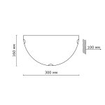 Светильник бра Сонекс 005 хром/белый/декор прозрачн LIKIA