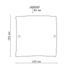 Светильник Сонекс 1201 хром Cube