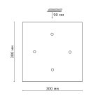 Светильник Сонекс 1235 Opeli белый/хрусталь