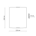 Светильник бра Сонекс 1236/A никель/белый/черн/красн/сер TIME