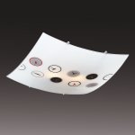 Потолочный светильник Сонекс 1236 никель/белый/черн/красн/сер TIME