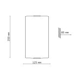 Светильник бра Сонекс 1237/S никель/белый/декор черн BIRONA