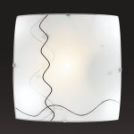 Потолочный светильник Сонекс 1237 никель/белый/декор черн BIRONA