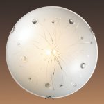 Настенно-потолочный светильник Сонекс 205 хром/белый/декор прозрачн LIKIA