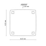 Потолочный светильник Сонекс 2107 хром/белый ZOLDI