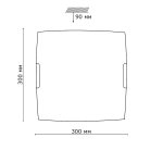 Потолочный светильник Сонекс 2144 хром/белый VASTO