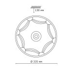 Потолочный светильник Сонекс 2219 бронза/белый SALVA