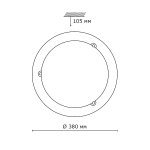 Светильник круглый Сонекс 221 золото Alabastro