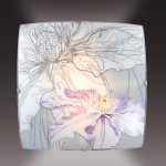 Потолочный светильник Сонекс 2230 никель/белый/фиолетов IRIS