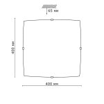 Потолочный светильник Сонекс 2230 никель/белый/фиолетов IRIS