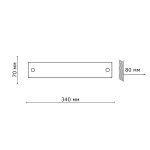 Светильник бра с выкл Сонекс 2342 хром/белый ALPI