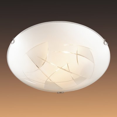 Настенно-потолочный светильник Сонекс 243 хром/белый KAPENA