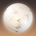 Настенно-потолочный светильник Сонекс 243 хром/белый KAPENA