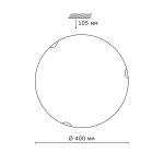 Светильник Сонекс 255 хром Lint Black