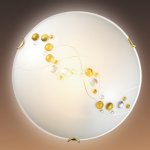 Настенно-потолочный светильник Сонекс 307 золото/белый/декор желт BARLI