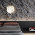 3084/CLN PALE SN 117 Светильник пластик/белый/серый LED 36Вт 4000К D330 IP43 MOON