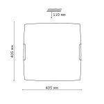 Светильник потолочный Сонекс 3143 хром/белый MOLANO