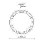 Светильник Сонекс 316 золото Glass