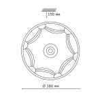 Потолочный светильник Сонекс 3219 бронза/белый SALVA