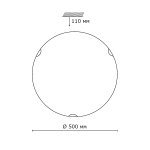 Настенно-потолочный светильник Сонекс 342 золото/декор коричн/янтарн MORTIA