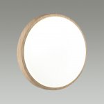 7607/CLN PALE SN 170 Светильник пластик/белый/бежеый под дерево LED 36Вт 4000К D340 IP43 LOSTA