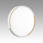 7612/ELN PALE SN 184 Светильник пластик/белый/золотистый LED 76Вт 3000/4000/6000K D490 IP43 CCT VELIO