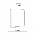 Светильник светодиодный квадратный 30ВТ Sonex 7613/CL GLASSI