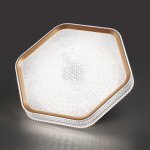 7746/48L PIKO LED SN Светильник металл/пластик/прозрачный/золотистый LED 48Вт 3000-4000-6000K 425х385 IP20 пульт ДУ SPARKS