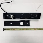 Линейный профильный подвесной светильник 42Вт черный 4000K 55*70*1200мм