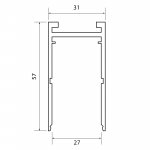 ST015.439.00H Шинопровод SKYLINE 220 накладной ST-Luce Черный SKYLINE 220