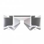 ST1047.539.02 Профиль для монтажа 48 под натяж. потолок ST-Luce Белый L3000мм (Заглуш внеш 2 в ком) SKYLINE 48+