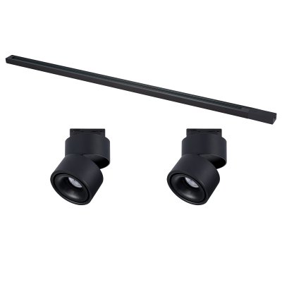 ST2652.430.02 Комплект трековый однофазный, черный, 2 светильника, 1 шинопровод, ST652.436.12, ST001 BASE ST2652.430.02 Комплект трековый однофазный, черный, 2 светильника, 1 шинопровод, ST652.436.12, ST001 BASE