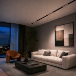 ST361.446.12.1 Магнитный трековый светильник Черный LED 1*12W 4000K 1009Lm Ra>90 36о IP20 L222xW22xH SKYLINE 48