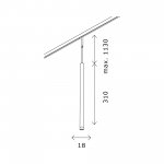 Светильник встраиваемый трековый St luce ST672.433.03 SUPER5