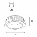 Светильник встраиваемый светодиодный St luce ST755.438.18 Встраиваемые светильники