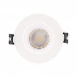 ST906.508.01_3 Светильник встраиваемый со сменным модулем ST-Luce белый/прозрачный LED 1*5W 4000K Встраиваемые светильники