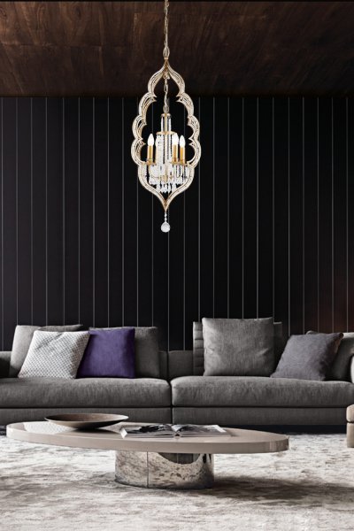 Люстра подвесная Lucia Tucci tenerezza 5490.4 gold Люстра подвесная Lucia Tucci tenerezza 5490.4 gold