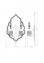 Светильник настенный бра Lucia Tucci tenerezza W5490.2 gold