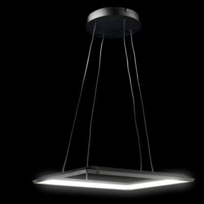 Люстра светодиодная черный квадрат 700*700мм TLCU1-70-01/B/4000К Лючера