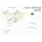 Люстра светодиодная серебристая TLES1-45-01/S/4000К Лючера