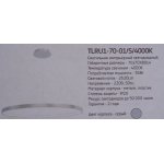 Люстра светодиодная серебристая TLRU1-70-01/S/4000К Лючера