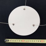 Люстра круглая белая диодная 700мм TLRU1-70-01/W/4000К Лючера