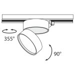 Трековый светильник Maytoni TR007-1-18W3K-B4K ONDA