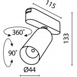Трековый светильник Maytoni TR103-1-12W3K-M-B Focus LED