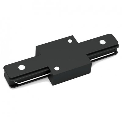 Коннектор Gauss для трековых шинопроводов прямой (I)  черный (TR105)