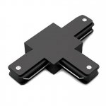 Коннектор Gauss для трековых шинопроводов (T) черный (TR109)