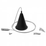 Комплект подвесов для трековых шинопроводов Gauss, цвет черный (TR119)