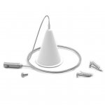 Комплект подвесов для трековых шинопроводов Gauss, цвет белый (TR120)